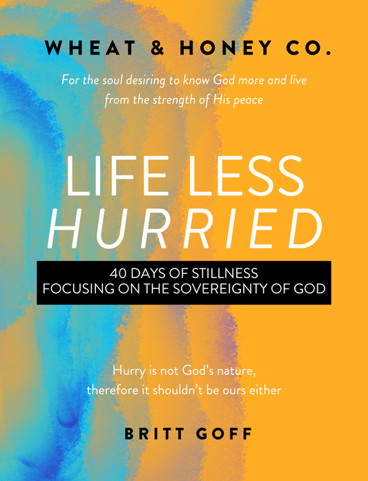 Life Less Hurried: 40 days of stillness for the soul desiring to live from the strength of His peace