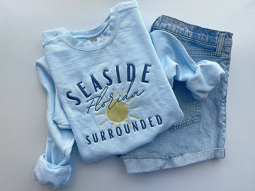 Embroidered Surrounded Retreat Comfort Colors Crewneck