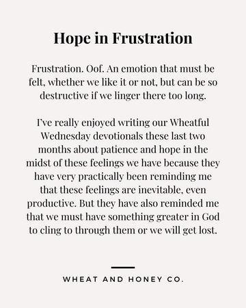 Hope in Frustration