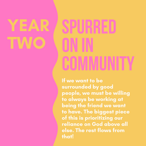 Spurred on in community - part 3 of 8