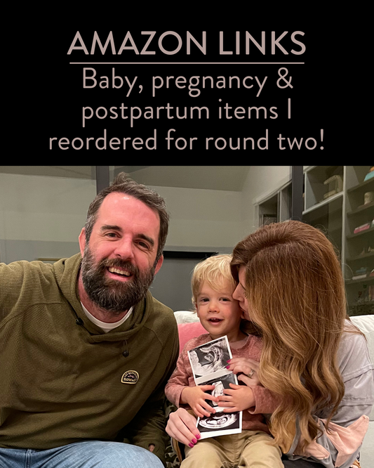 Amazon Links - Baby, pregnancy and postpartum items I reordered for round two!