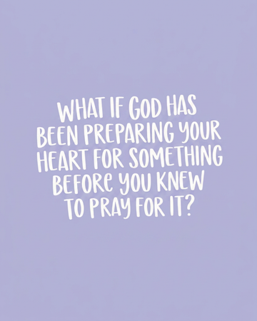God preparing the way before we can see it
