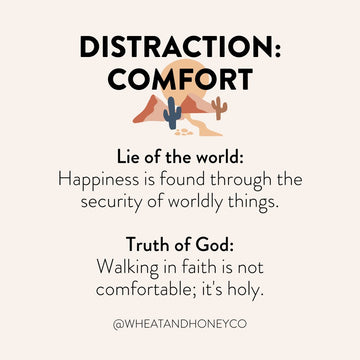 Walking in faith is not comfortable; it's holy