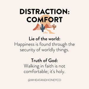 Walking in faith is not comfortable; it's holy