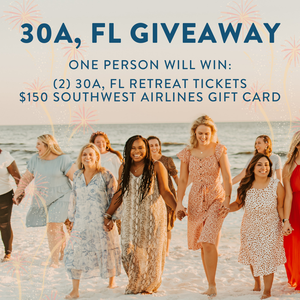 GIVEAWAY✨ 30A, FL RETREAT TIX & AIRFARE