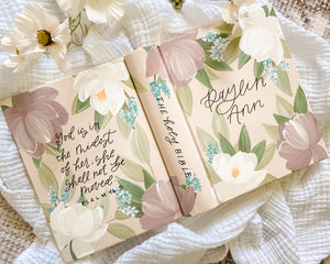 Design Your Hand Painted Baby Shower Guest Book & Nursery Bible