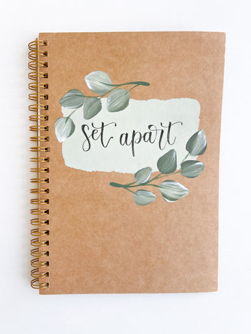 Set apart, Hand-Painted Spiral Bound Journal