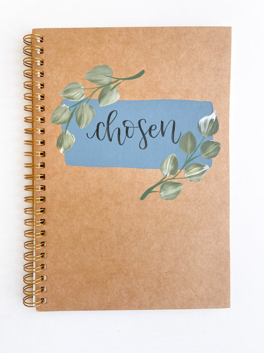 Chosen, Hand-Painted Spiral Bound Journal