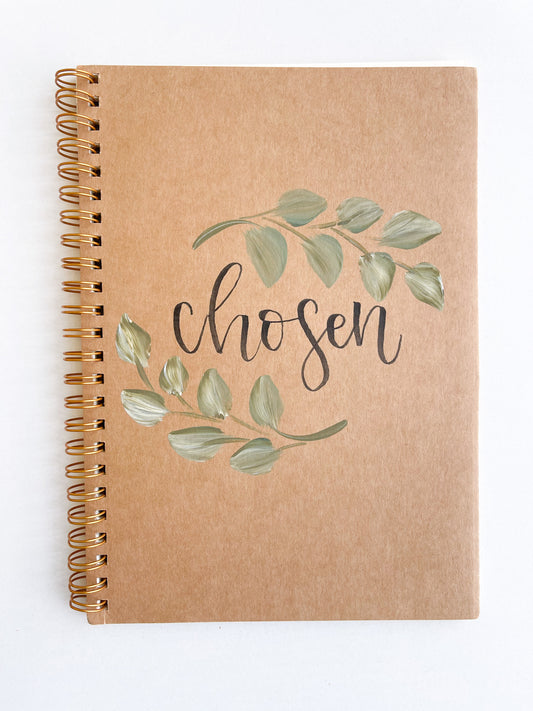 Chosen, Hand-Painted Spiral Bound Journal