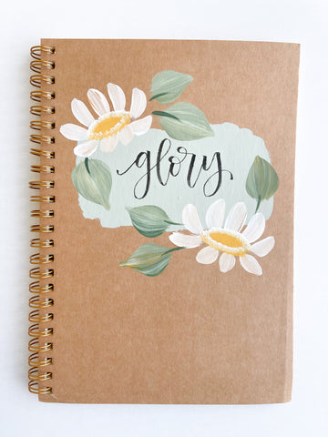 Glory, Hand-Painted Spiral Bound Journal