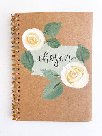 Chosen, Hand-Painted Spiral Bound Journal