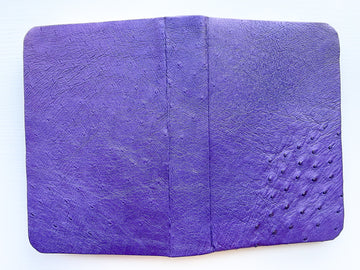 Limited Edition: Purple Magic Ostrich ESV Large Print Personal Size Bible, Partial Quill