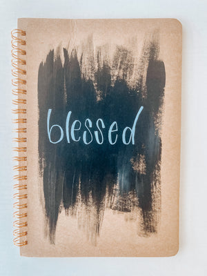Blessed, Hand-Painted Spiral Bound Journal
