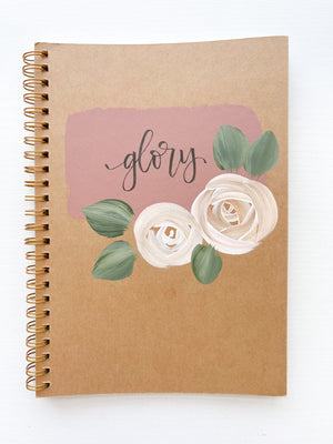 Glory, Hand-Painted Spiral Bound Journal