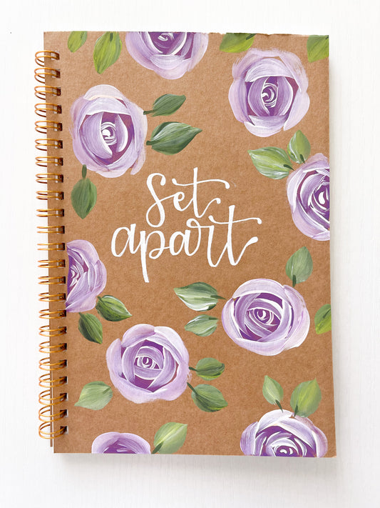 Set Apart, Hand-Painted Spiral Bound Journal